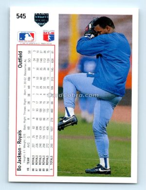 1991 Upper Deck #545 Bo Jackson Kansas City Royals