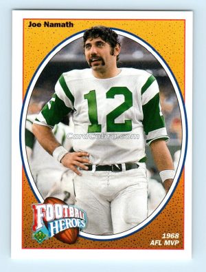 1991 Upper Deck Football Heroes Joe Namath #13 Joe Namath New York Jets