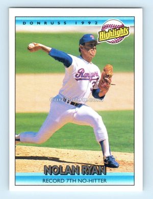 1992 Donruss #154 Nolan Ryan Texas Rangers