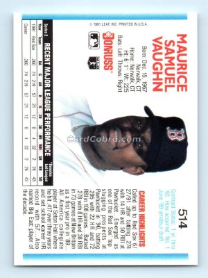 1992 Donruss #514 Mo Vaughn Boston Red Sox