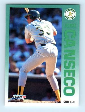 1992 Fleer #252 Jose Canseco Oakland Athletics