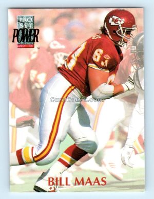 1992 Pro Set Power #163 Bill Maas Kansas City Chiefs