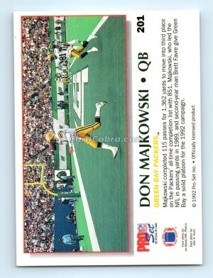 1992 Pro Set Power #201 Don Majkowski Green Bay Packers