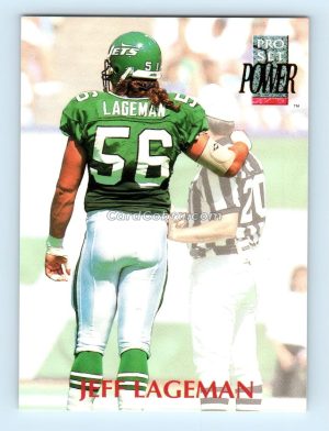 1992 Pro Set Power #258 Jeff Lageman New York Jets