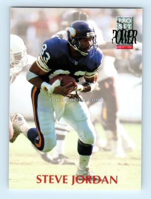 1992 Pro Set Power #284 Steve Jordan Minnesota Vikings