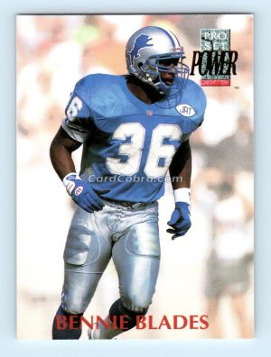 1992 Pro Set Power #36 Bennie Blades Detroit Lions