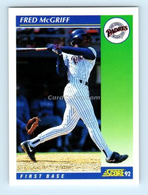 1992 Score #7 Fred McGriff San Diego Padres