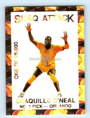 1992 Shaq Attack #2 Shaquille O'Neal /25000 Promo LSU Tigers