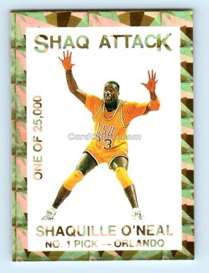 1992 Shaq Attack #2 Shaquille O'Neal /25000 Promo LSU Tigers