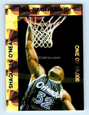 1992 Shaq Attack #3 Shaquille O'Neal /25000 Promo Orlando Magic