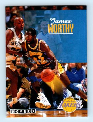 1992 SkyBox #121 James Worthy Los Angeles Lakers