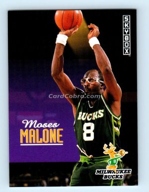 1992 SkyBox #137 Moses Malone Milwaukee Bucks