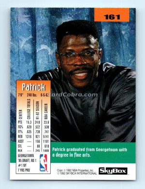 1992 SkyBox #161 Patrick Ewing New York Knicks