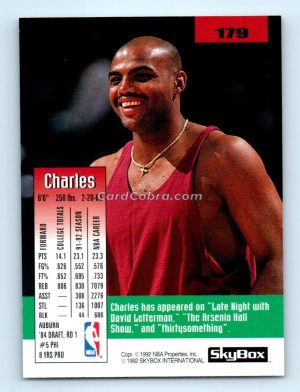 1992 SkyBox #179 Charles Barkley Phoenix Suns