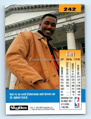 1992 SkyBox #242 Karl Malone Utah Jazz