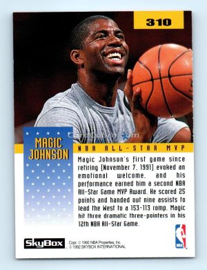 1992 SkyBox #310 Magic Johnson Los Angeles Lakers