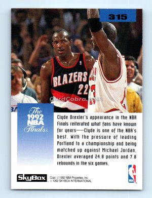 1992 SkyBox #315 Clyde Drexler Chicago Bulls