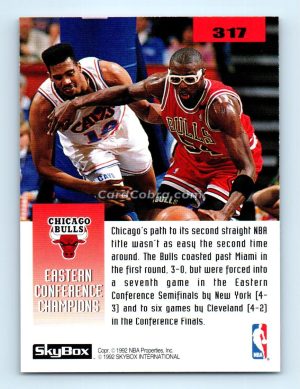 1992 SkyBox #317 Scottie Pippen Chicago Bulls