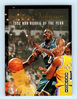 1992 SkyBox #319 Larry Johnson Charlotte Hornets