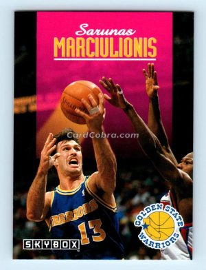 1992 SkyBox #82 Sarunas Marciulionis Golden State Warriors