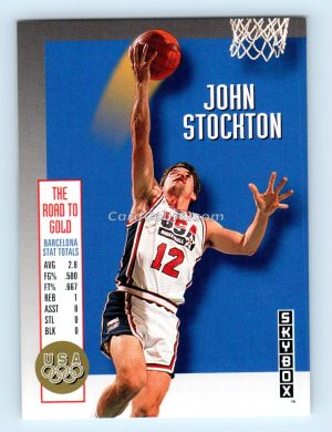 1992 SkyBox Olympic Team #USA3 John Stockton USA