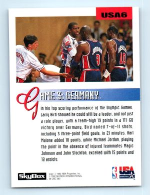 1992 SkyBox Olympic Team #USA6 Larry Bird USA