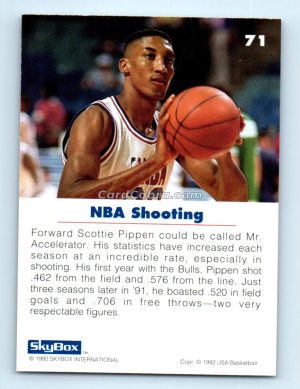 1992 SkyBox USA #71 Scottie Pippen USA