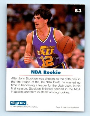 1992 SkyBox USA #83 John Stockton USA