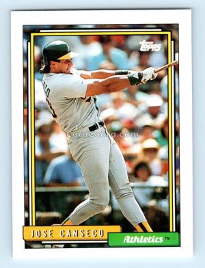 1992 Topps #100 Jose Canseco Oakland Athletics