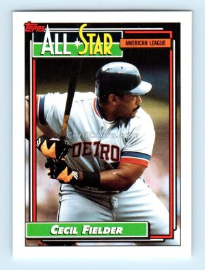 1992 Topps #397 Cecil Fielder Detroit Tigers