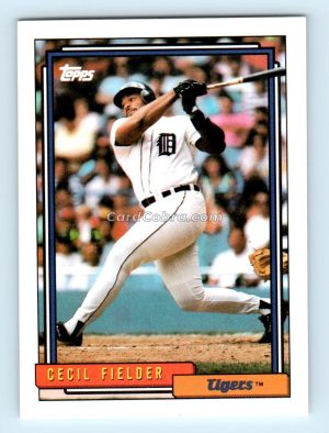 1992 Topps #425 Cecil Fielder Detroit Tigers