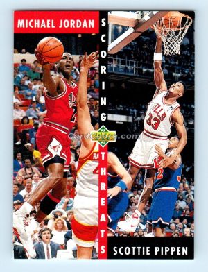 1992 Upper Deck #62 Michael Jordan/Scottie Pippen Chicago Bulls