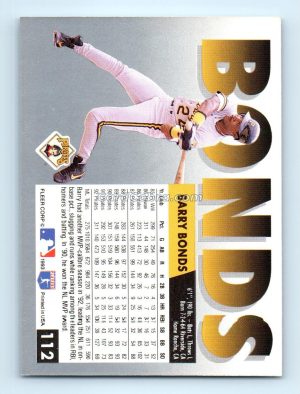 1993 Fleer #112 Barry Bonds Pittsburgh Pirates