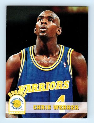 1993 Hoops #341 Chris Webber Golden State Warriors Rookie Card