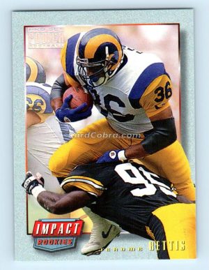 1993 Pro Set Power Update Impact Rookies #IR3 Jerome Bettis Los Angeles Rams Rookie Card