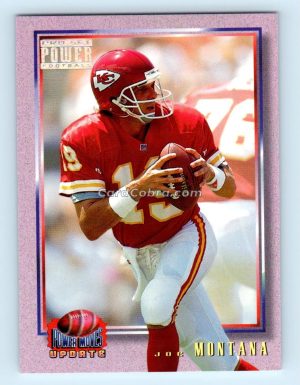 1993 Pro Set Power Update Moves #PMUD10 Joe Montana Kansas City Chiefs