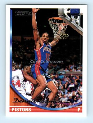 1993 Topps Gold #77 Dennis Rodman Detroit Pistons