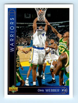 1993 Upper Deck #311 Chris Webber Golden State Warriors Rookie Card