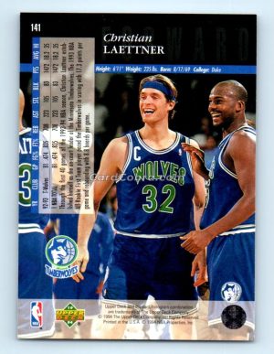 1993 Upper Deck Special Edition #141 Christian Laettner Minnesota Timberwolves