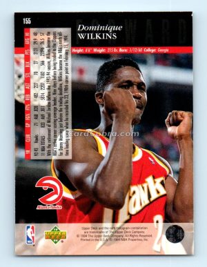 1993 Upper Deck Special Edition #155 Dominique Wilkins Atlanta Hawks