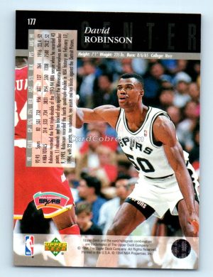 1993 Upper Deck Special Edition #177 David Robinson San Antonio Spurs