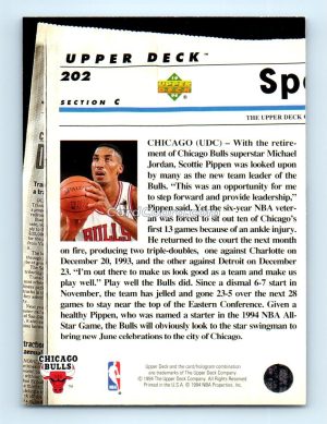 1993 Upper Deck Special Edition #202 Scottie Pippen Chicago Bulls