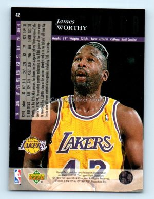 1993 Upper Deck Special Edition #42 James Worthy Los Angeles Lakers