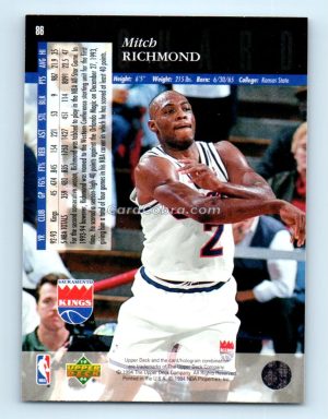 1993 Upper Deck Special Edition #86 Mitch Richmond Sacramento Kings