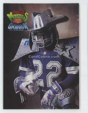 1994 Coca-Cola Monsters of the Gridiron UK #25 Emmitt Smith Dallas Cowboys