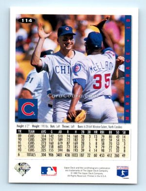 1994 Collector's Choice #114 Mark Grace Chicago Cubs