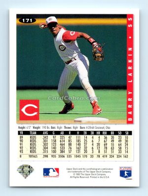 1994 Collector's Choice #171 Barry Larkin Cincinnati Reds