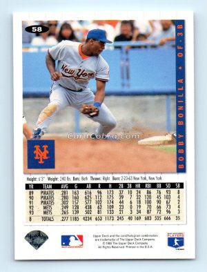 1994 Collector's Choice #58 Bobby Bonilla New York Mets