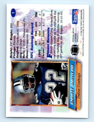 1994 Finest #1 Emmitt Smith Dallas Cowboys