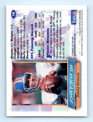 1994 Finest #119 John Elway Denver Broncos